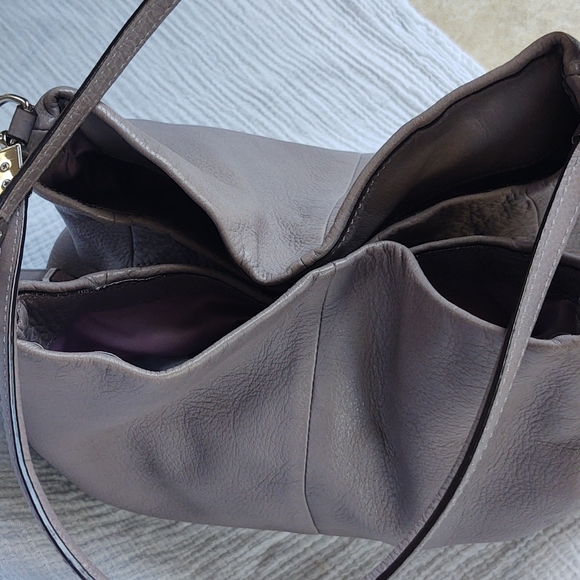 Taupe Coach Leather Purse - Picture 6 of 12